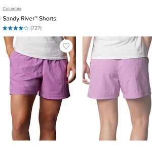 Columbia Sandy River Shorts in Purple
